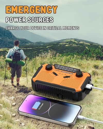 PRUNUS J-369 11100mWh Emergency Weather Radio NOAA/AM/FM - Image 7