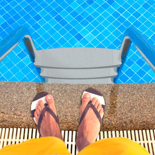 Pool Ladder Steps Replacement, (3-Pack) 18" Universal, Grey - Image 8