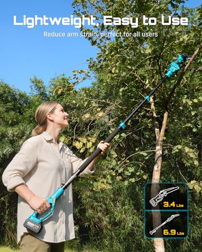 SEESII 2-in-1 Electric Pole Saws for Tree Trimming, Brushless - Image 7