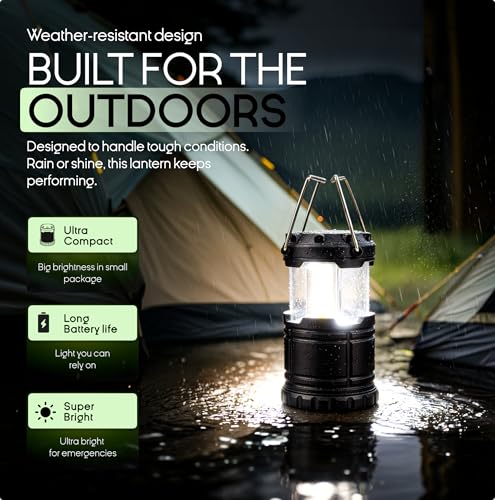 MalloMe LED Camping Lantern, Battery Powered Lanterns - Image 8
