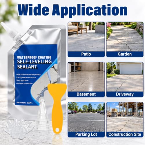 Concrete Crack Filler, Self Leveling Waterproof Cement Sealant - Image 8