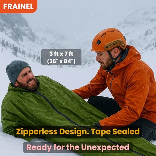 Emergency Sleeping Bag Bivy Sack. Reflective Thermal Shelter. - Image 8