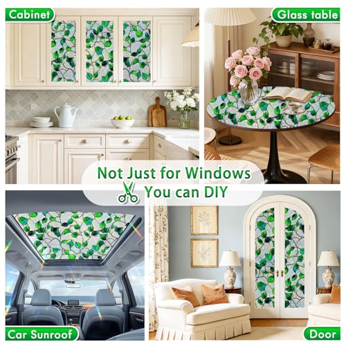 Rainbow Stained Glass Window Privacy Film,Heat Blocking Save - Image 7