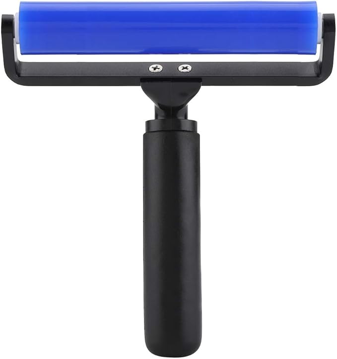 Silicone Manual Roller Anti Static Cleaner Tool, Under The Action of Static Electricity, Small Impurities Will be Adsorbed on The Drum
