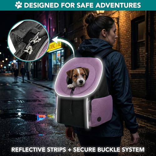 PetAmi Dog Carrier Backpack, Hands Free Front Pet Carrier - Image 7