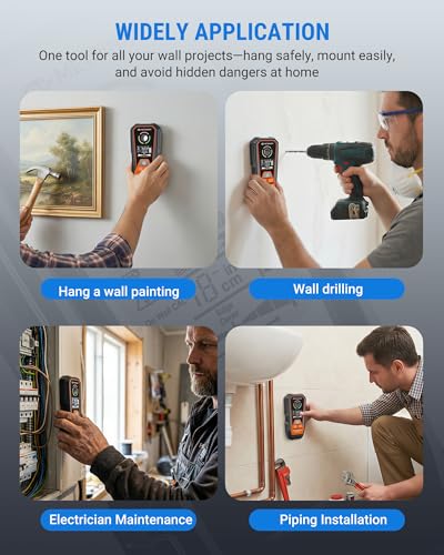 Stud Finder Wall Scanner, 6-in-1 Rechargeable Tool with LCD - Image 8