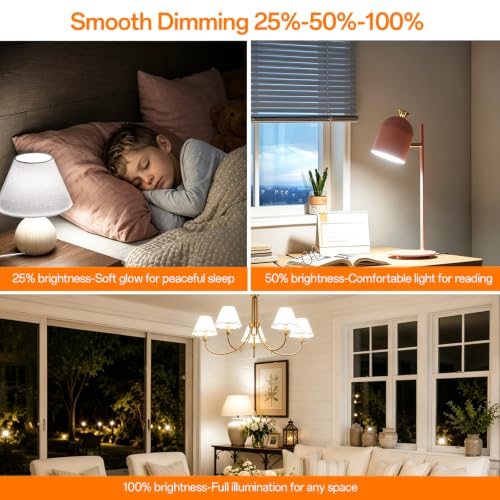 4 Pack Rechargeable Emergency Light Bulbs, Battery Operated Light - Image 7
