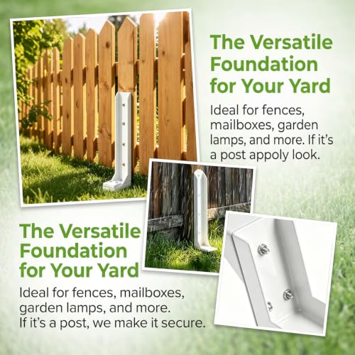 2 Pack Fence Post Repair Kit,Heavy Duty Fence Post Anchor - Image 8