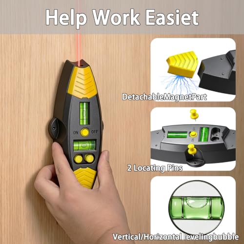 3-in-1 Magnetic Stud Finder with Laser, Wall Scanner | Home Repair - Image 8