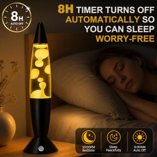17 Color Changing Lava Lamp, 13.5" Dimmable Motion Light - Image 6