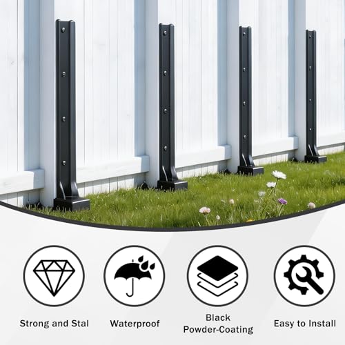 4 Pcs 30" Tall Fence Post Repair Kit - Image 8