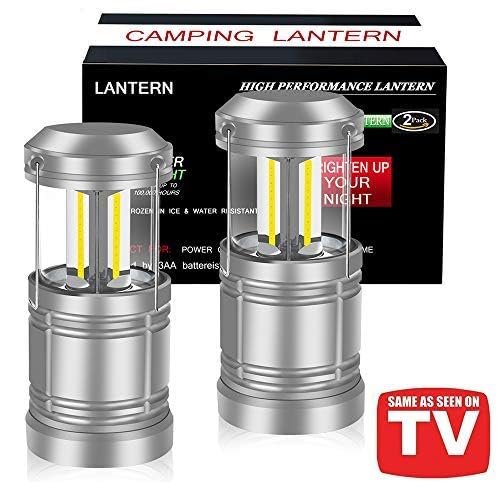 2 Pack LED Camping Lantern,Battery Powered Hanging | Travel Essentials - Image 6