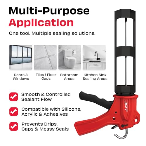 JPT Caulking Gun, 1350N High Thrust, Dripless & Standard Mode - Image 7