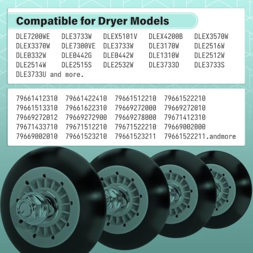 Upgraded Dryer Repair Kit Dryer Roller Kit for LG Kenmore Dryers - Image 8