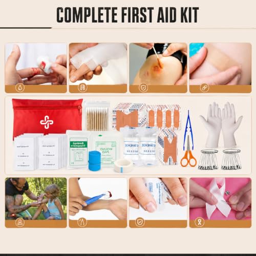 Survival Kit, 250Pcs Survival Gear First Aid Kit with Molle - Image 8