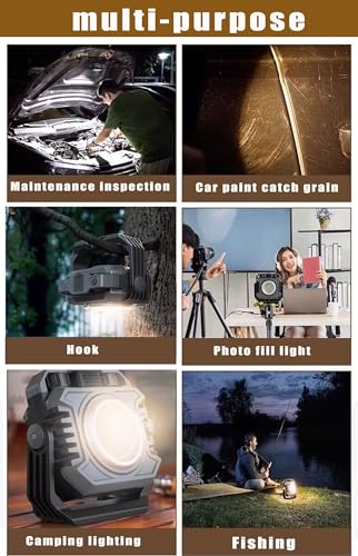 COB Work Light Rechargeable Magnetic Work Lights 1500LM | Home Repair - Image 7