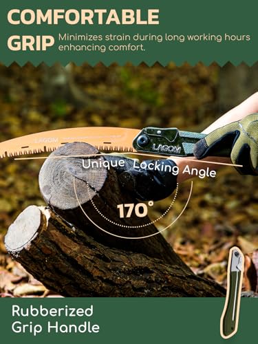 LAGOM Folding Pruning Saw | 11.4" Curved Blade | SK5 Steel - Image 7