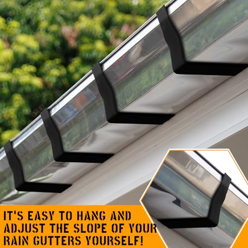 Yaocom 2 Pcs Gutter Hangers 5 Inch Gutter Brackets Kit - Image 7