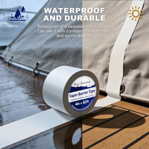Vapor Barrier Tape 4" x82' 1 Roll Waterproof Seam Tape - Image 8