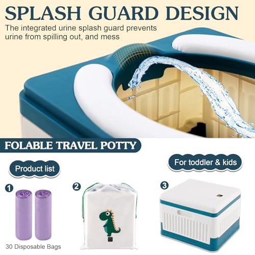Fabulas Portable Potty for Toddler Travel, Foldable Travel - Image 7