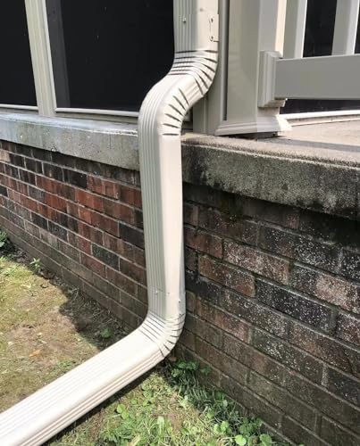 VYH Downspout Leader Gutter Offset 2x3 White (Offset 3" 2x3 - Image 5
