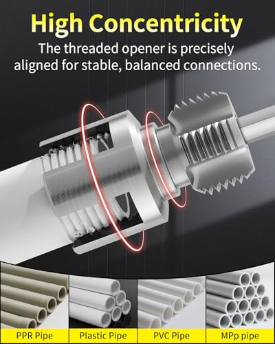 3-Piece PVC Pipe Threading Tool, 1/2, 3/4 and 1 Inch - Image 7