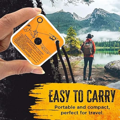 2.2 Inch Signal Mirror Survival Reflective Mirror with Aim - Image 8