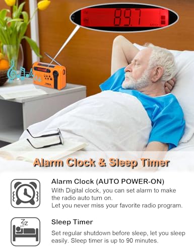 ZHIWHIS Emergency Radio with Alerts, NOAA Weather/AM/FM - Image 8
