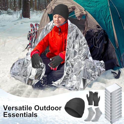 200 Pcs Thermal Blankets Winter Warmth Set Bulk, Classic - Image 8
