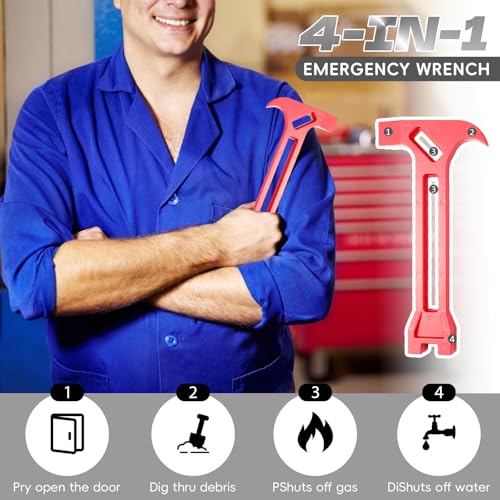 4-in-1 Emergency Tool – Gas & Water Shut Off Wrench | Hand Tools - Image 8