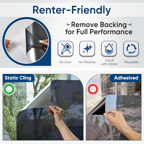 SUNBABY One Way Window Privacy Film, Heat Blocking Window Tint - Image 7