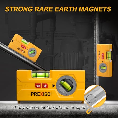 PREXISO 30Ft Handheld Wall Laser Level, LED Rotatable | Home Repair - Image 7