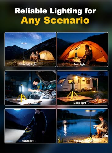 15000mAh Rechargeable Telescopic Camping Light, Portable - Image 8