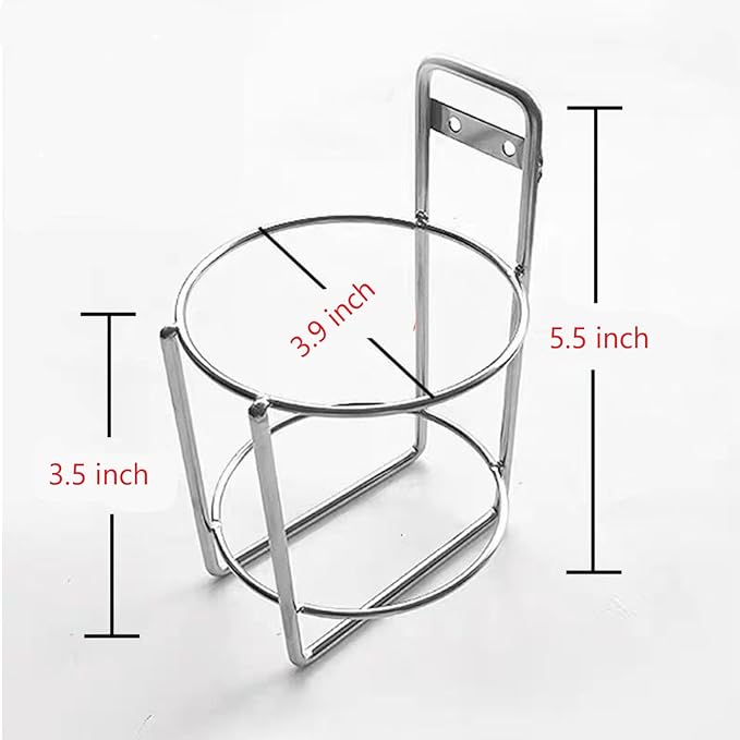 6 Pcs Stainless Steel Wipes Holders Wall Brackets,2 Installation Methods,Cleaning Wipes and Diapers Container Organizer Dispenser for Hospital,Bathroom,Office,Home