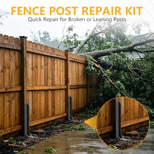 Fence Post Repair Kit – Heavy Duty Anchor for Leaning Wood - Image 8
