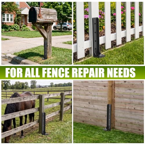 2 Pack Fence Post Repair Kit - 31.6" H Heavy Duty Fence | Home Repair - Image 8