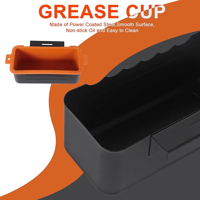 Grease trap for blackstone,griddle grease catcher/grease cup/drip tray/drip pans for blackstone griddle-17, 22, 28, 30 & 36 inches.