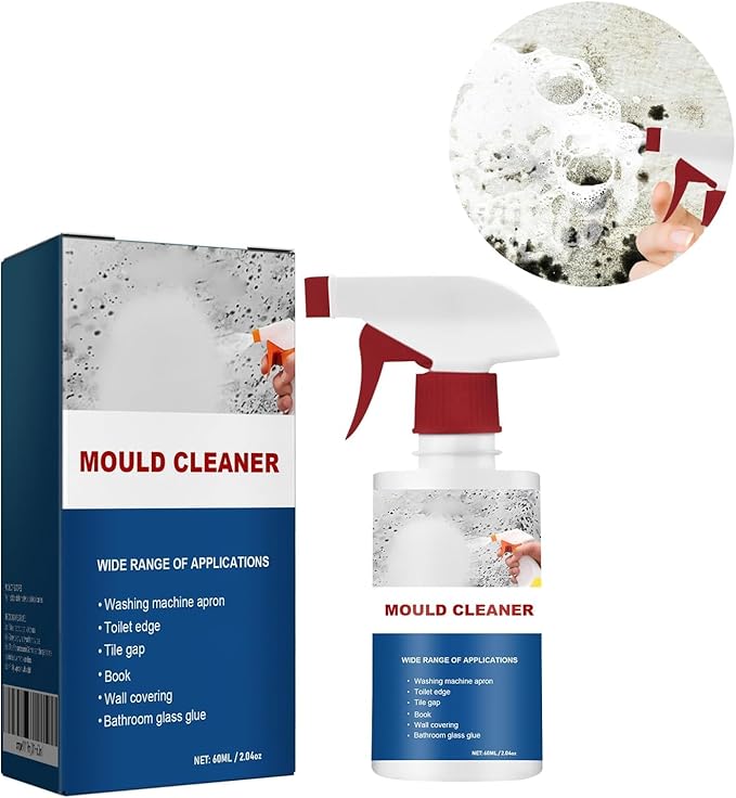 Mould Cleaner Spray Powerful Foam Cleaning Spray, Multi-Surface Fast-Acting Stain Remover for Kitchen, Bathroom, Wall and Tile Cleaning, No Scrubbing Required (3)