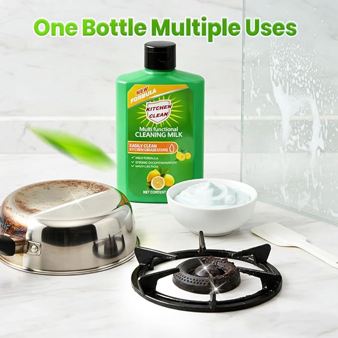 2026 Upgrade Powerful Multifunctional Cleaner, Cleaning Milk House Cleaner, Powerful Concentrated Cleansing Lotion, Multi Functional Effective Cleaning Milk for Household Kitchen and Bathroom (1pcs)