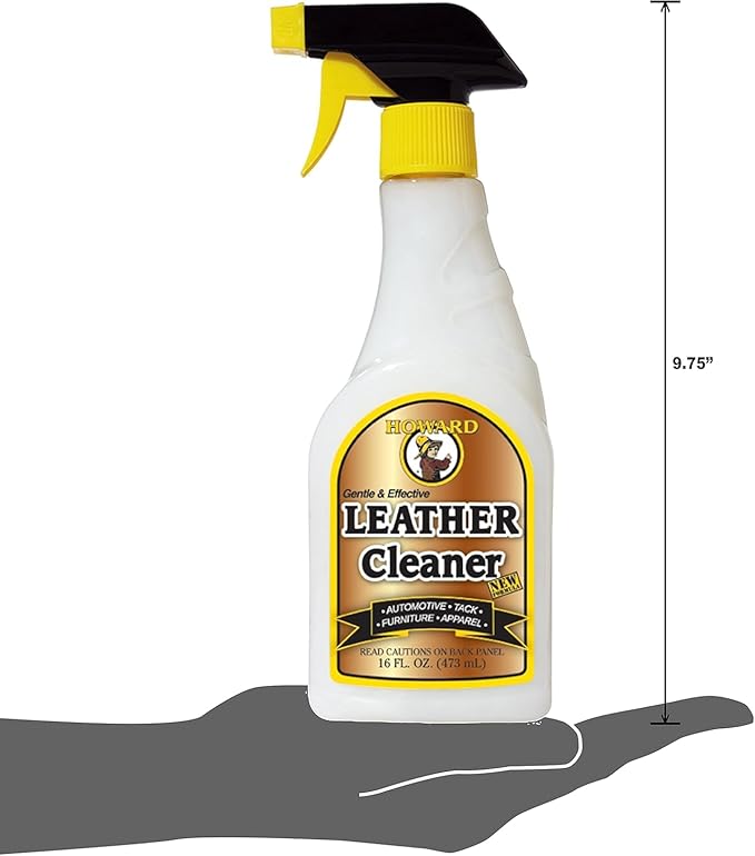 Howard Products LTC016 Leather Cleaner, 16 oz, Clear