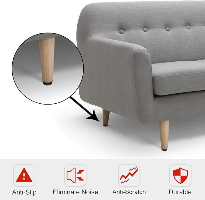 Yelanon Non Slip Furniture Pads -16pcs 2" Grippers Hardwood Floors Non Skid for Furniture Legs,Self Adhesive Rubber Furniture Feet, Anti Slide Furniture Floors Protectors for Keep Couch Stoppers