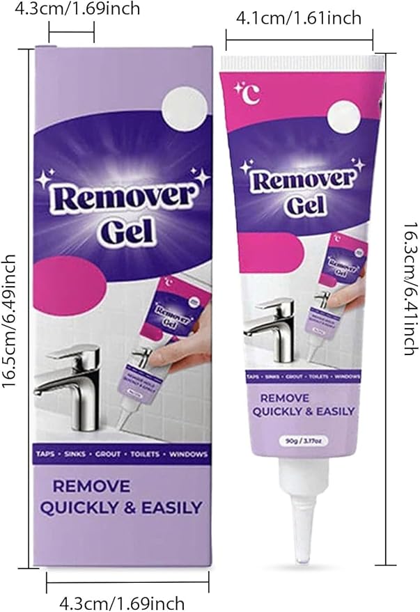 Cleaning Remover Gel, Cleaner Remover Gel, Cleaning Home Tile Bathtub Remover Gel For Washing Machine Fridge Bathroom Shower, Not Damage The Surface (2 Pack)
