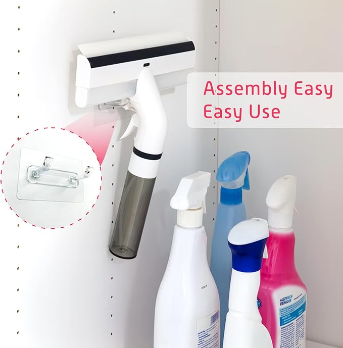 3 in 1 Professional Window Cleaner, Glass Cleaning Wiper with Spray & Waste Water Collection Tank, Water Spray, Window Washer Squeegee for Home, Outdoor Windows & Car Glass, White