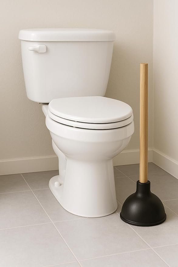 SOFINNI Heavy Duty Toilet Plunger Clogged, Unclog Sink Flange - Plungers for Bathroom - Dual Purpose Flap Drain Cleaner