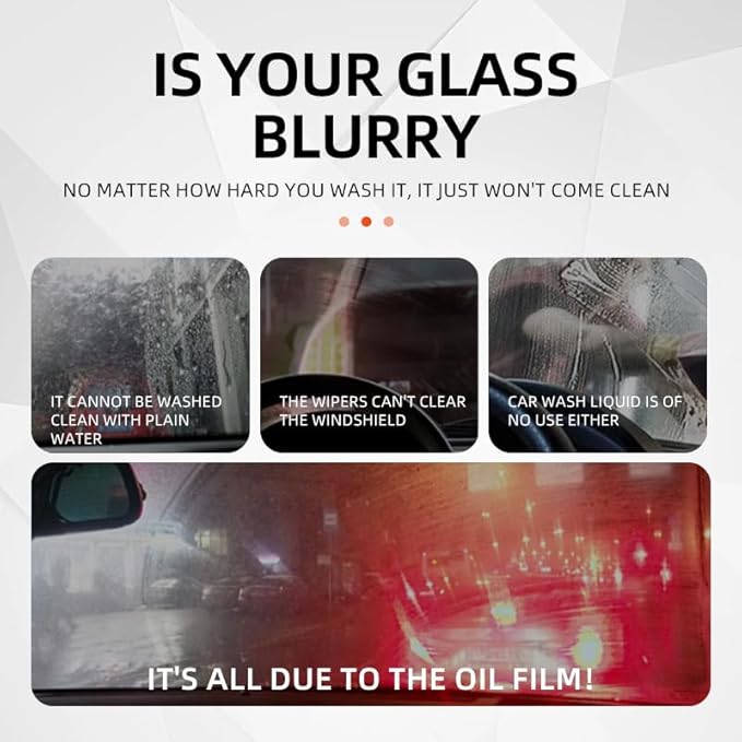 Glass Oil Film Wet Wipes(5PIECE /box),Glass Oil Film Remover for Car, Easy and Convenient to Use, Can be Wiped Clean Immediately, Improve Car Windshields and Windows Clarity for Safe Driving (2Pcs)