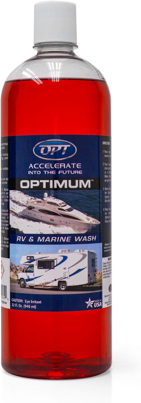 Optimum Boat Wash – pH Neutral Boat Soap Marine and RV – Deep Clean Fiberglass, Aluminum, Gel Coat, Boat Decks, and More (32 oz.)