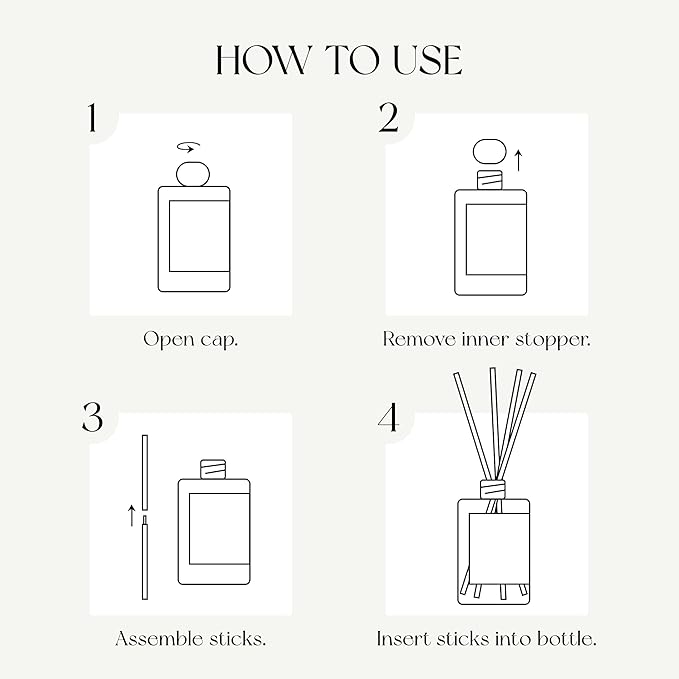 English Pear&Freesia Scent Reed Diffuser Refill 13.53 fl oz with 6 Sticks,【Brighten The Air】 Luxury Natural Long Lasting Home Fragrance Oil Air Freshener for Living Room and Office
