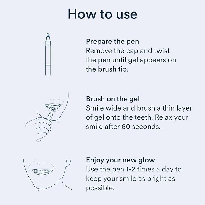 Auraglow Teeth Whitening Pen – Extra Strength 9% Hydrogen Peroxide, 40+ Treatments, No Sensitivity, Removes Coffee Wine Tea Stains, Whiten Teeth Fast, Enamel Safe, Made in USA, 4mL