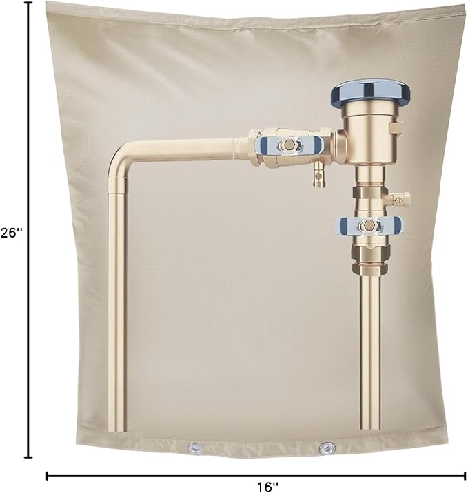 Backflow Preventer Insulation Cover,Pipe Insulation,Outdoor Pipe Covers For Winter Freeze Protection,Outdoor Faucet Covers For Winter Freeze Protection,Insulated Pipe Covers For Outside (30w*24h)