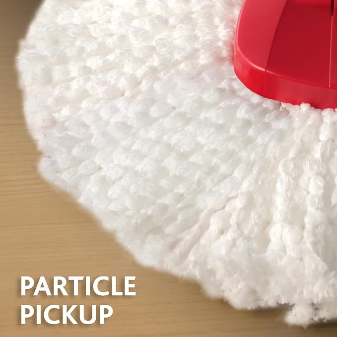 Vileda EasyWring and Clean Turbo Classic Microfibre Mop Refill Head, Pack of 2